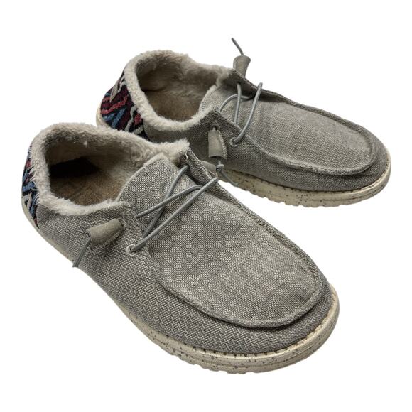 Hey Dude Wendy Funk Womens Slip On Wool Aztec Loafers Shoe Size 9 - Picture 1 of 6